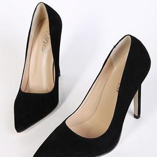 Black Pointed Toe High Heels on Luulla