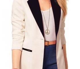 all black white blazer