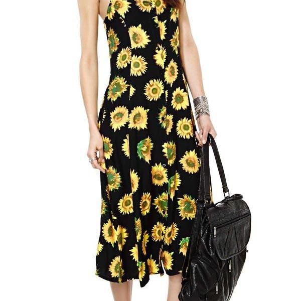 Sunflower Maxi Dress on Luulla