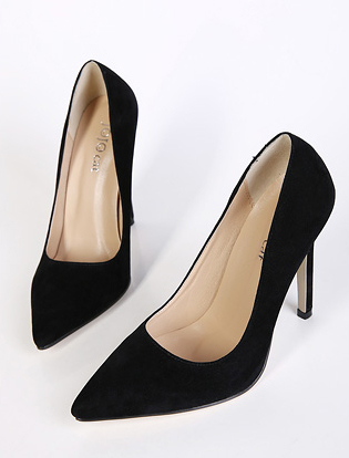 Black Pointed Toe High Heels on Luulla